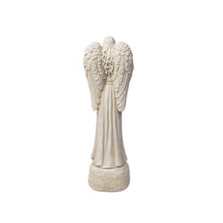 Infinity Cement White 26.38 in. Angel in Prayer Statue