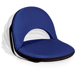 Picnic Time Oniva 6-Position Navy Blue Recliner Folding Stadium Seat