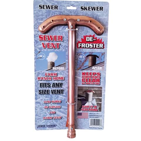 Sewer Skewers, Don't worry about climbing up on the roof in January to  clean the frost from your sewer vents with these handy sewer skewers., By  Ace On The Lake