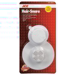 Ace Hair Snare 5 in. D Plastic Sink Strainer White