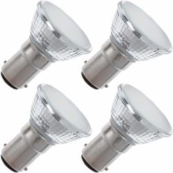 Newhouse Lighting MR11 BA15d Bayonet LED Floodlight Bulb Warm White 20 Watt Equivalence 4 pk