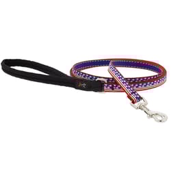 Lupine Pet MicroBatch Limited Multicolored Stars and Stripes Nylon Dog Leash
