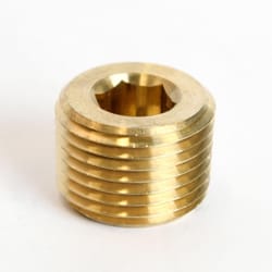 ATC 1/2 in. MPT Brass Counter Sunk Plug