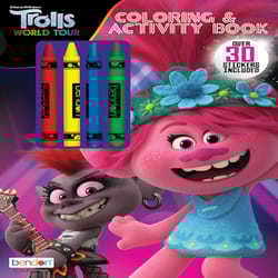 Bendon Trolls World Tour Coloring and Activity Book Multicolored