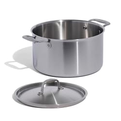 Made In Stainless Steel Stock Pot 11 in. 8 qt Silver