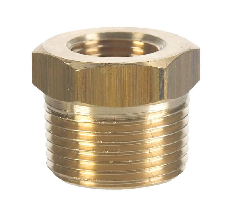 JMF 3/8 in. MPT x 1/4 in. Dia. FPT Brass Hex Bushing Ace Hardware