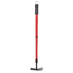 Bond 37 in. 3 Tine Steel Hoe Rake Steel Handle