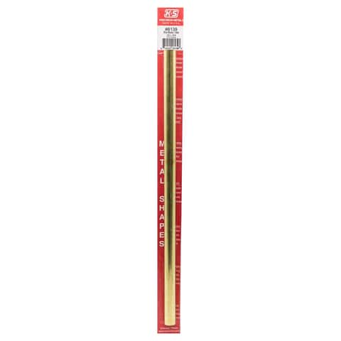 K&S 1/2 in. D X 12 in. L Round Brass Tube 1 pk K&S 1/2 in. D X 12 in. L Round Brass Tube 1 pk