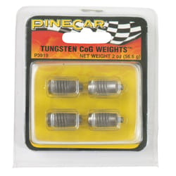 PineCar Tungsten CoG Weights Silver 4 pc