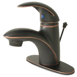 Ultra Faucets Oil Rubbed Bronze Single-Handle Bathroom Sink Faucet 4 in.