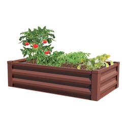 Panacea 12 in. H X 48 in. W X 24 in. D Steel Raised Garden Bed Brown