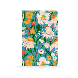 Denik 5 in. W X 8 in. L Sewn Bound Multicolored Blue Bouquet Notebook