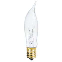 Westinghouse 7.50 W E12 Decorative Incandescent Bulb E12 (Candelabra) White 1 pk