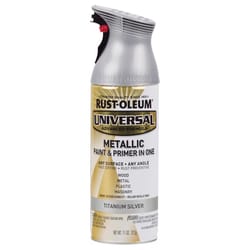 Rust-Oleum Universal Metallic Titanium Silver Metallic Spray Paint 11 oz