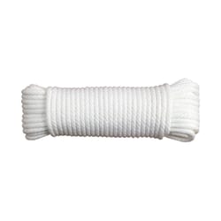 Koch Industries 3/16 in. D X 50 ft. L White Diamond Braided Polypropylene Clothesline Rope