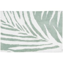 Simple Spaces 21 in. W X 33 in. L Green/Ivory Pale Palm Microfiber Polyester Accent Rug