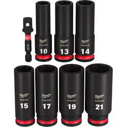Milwaukee 3/8 in. drive Metric 6 Point Impact Rated Socket Set 8 pc