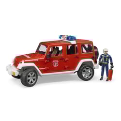 Bruder Jeep Wrangler Fire Vehicle with Fireman Toy Multicolored