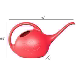 Novelty Red 0.5 gal Plastic Watering Can