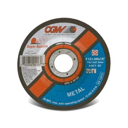 CGW 4-1/2 in. D X 7/8 in. Aluminum Oxide Cut-Off Wheel 1 pc