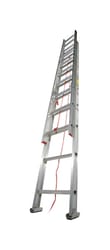 Werner 24 ft. H Aluminum Telescoping Extension Ladder Type III 200 lb. capacity
