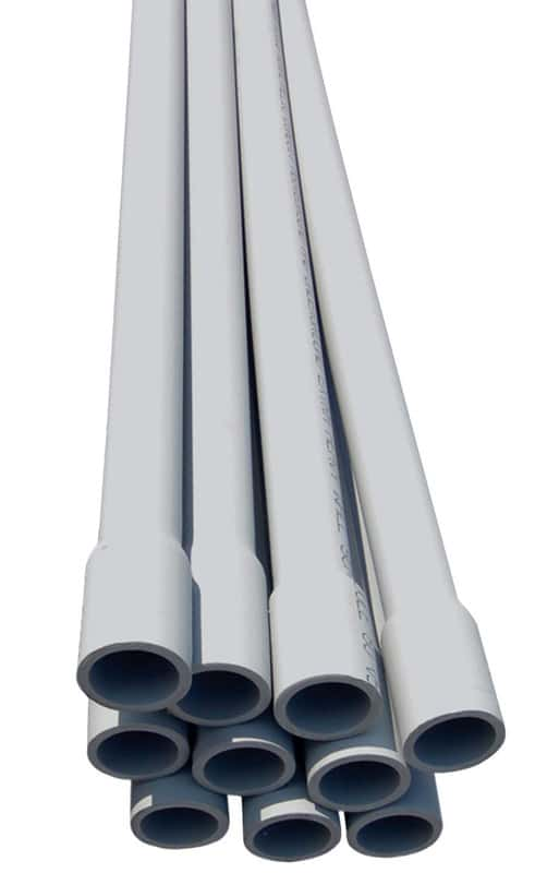 Cantex 3 in. Dia. x 10 ft. L PVC Electrical Conduit For Rigid - Ace ...