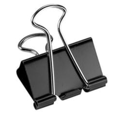 Office Depot Medium Black/Silver Binder Clips 24 pk