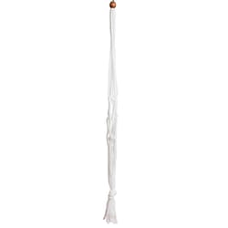 Primitive Planters White Macrame 36 in. H Plant Hanger 1 pk