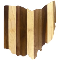 Totally Bamboo Rock & Branch 12.76 in. L X 11.42 in. W X 0.6 in. Wood Serving & Cutting Board