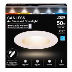 Feit LED Retrofits White 5 in. W LED Canless Recessed Downlight 9 W