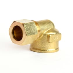 ATC 1/2 in. Compression X 1/2 in. D FPT Brass 90 Degree Elbow