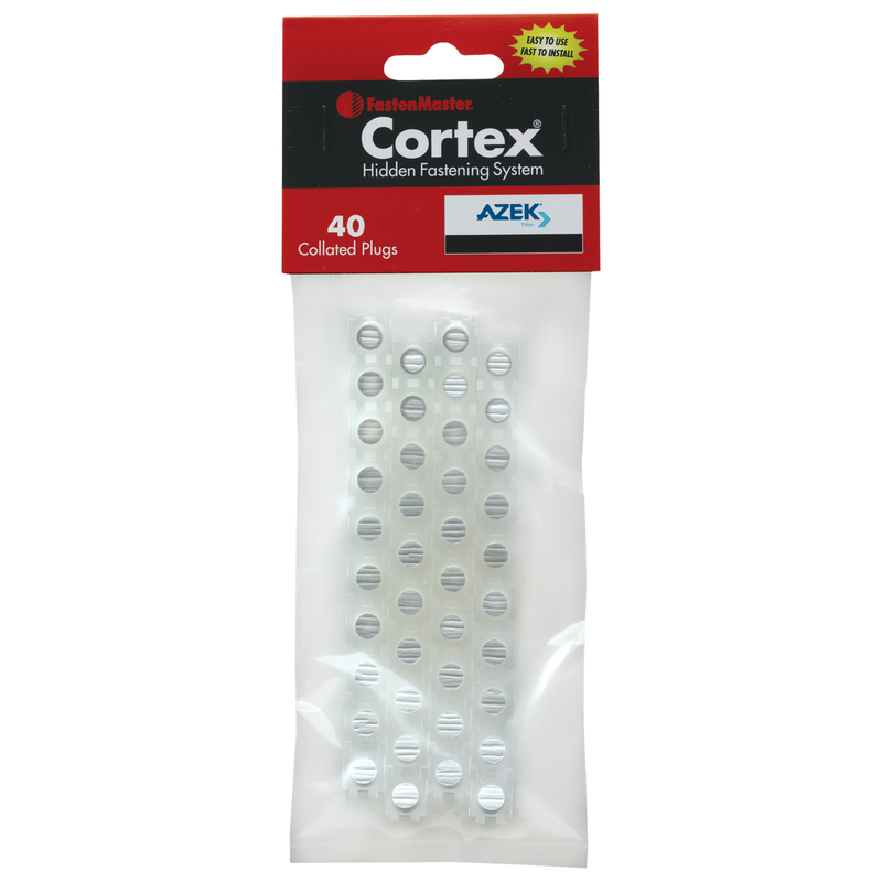 Cortex Azek White Plugs 40 pk -  ATCTC40PC