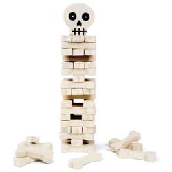 Kikkerland Bones Stacking Game Natural