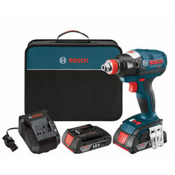 Bosch 18 V 1/4 and 1/2 in. Cordless Brushless Impact Driver Kit (Battery & Charger)