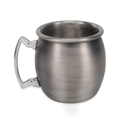 Pavilion Man Crafted 2 oz Silver/White Stainless Steel Give Me Your Best Shot Moscow Mule Shot Mugs