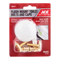 Ace Toilet Bolts Set White Plastic