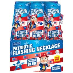 Magic Seasons Patriotic Flashing Necklace 36 pk