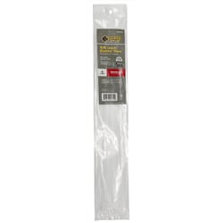 Steel Grip 14 in. L White Cable Tie 8 pk