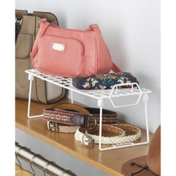 Whitmor 7 in. H X 18 in. W X 7 in. L White Stackable Shelf