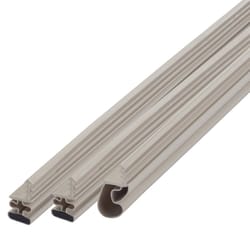 M-D BUILDING PRODUCTS Beige Aluminum Weatherstrip Set For Doors 81 in. L X 0.38 in.