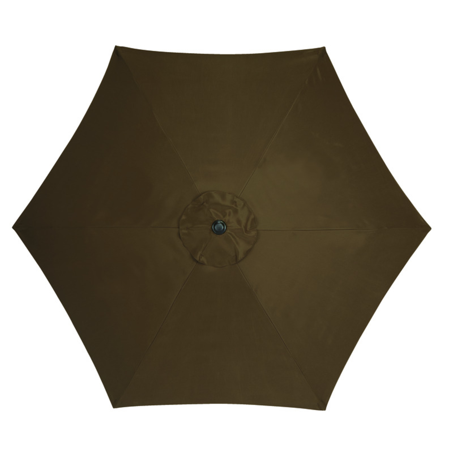 Living Accents 9 ft. Tiltable Brown Market Umbrella