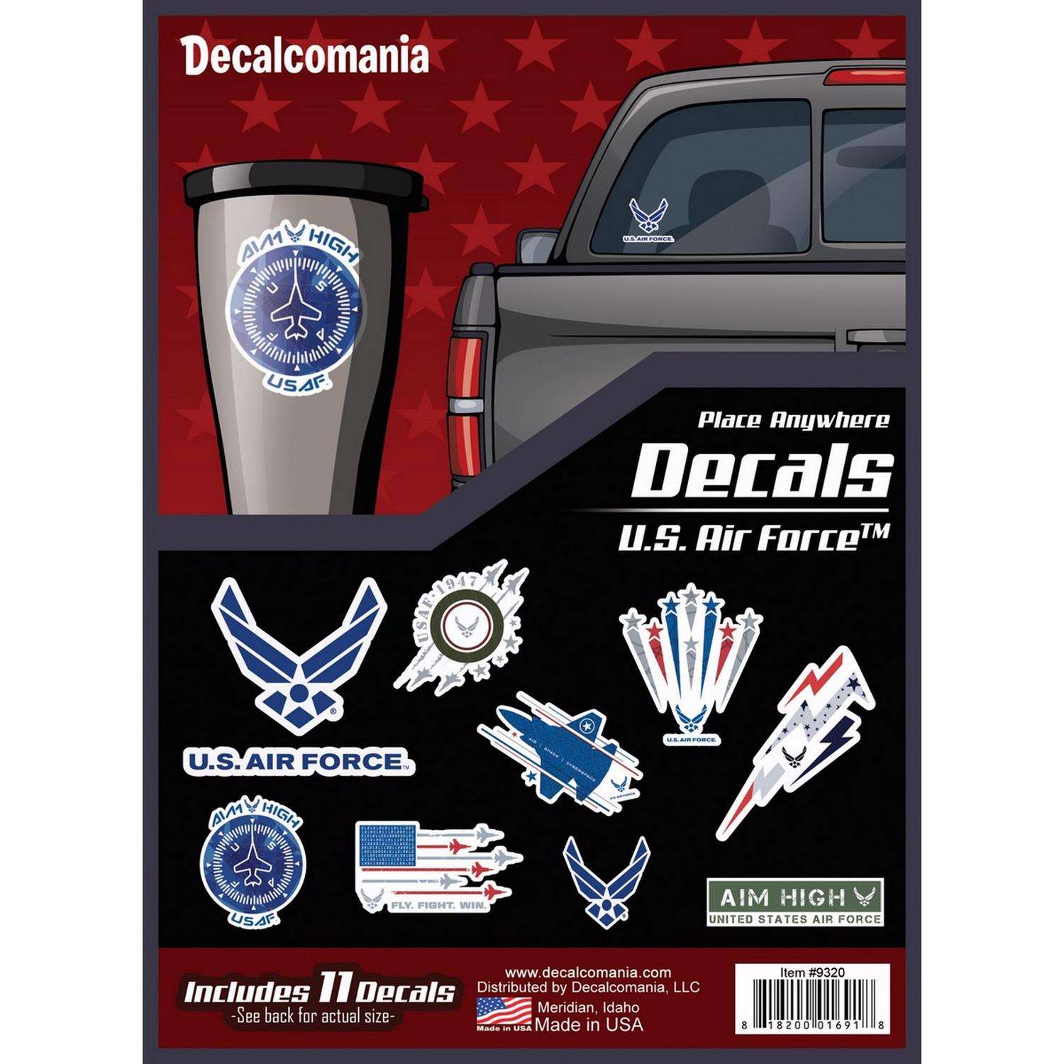 Decalcomania U.S. Air Force Kit Car Sticker Vinyl 11 pk - Ace Hardware