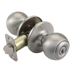 Design House Satin Nickel Entry Knobs 1-3/4 in.