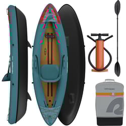 Retrospec Coaster 2.1 PVC Inflatable Aegean Tide Kayak 9 ft. W X 37 in. L