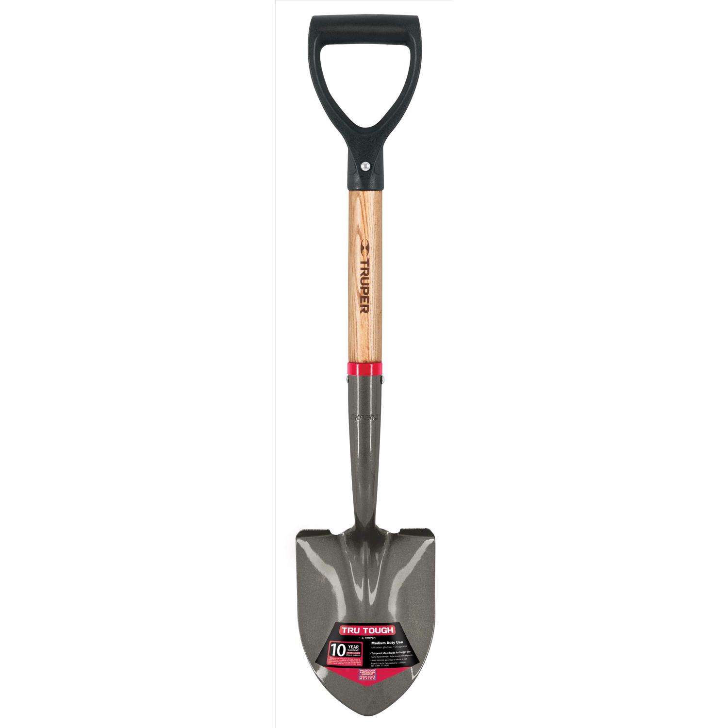 Truper TruTough 27 in. Steel Round Utility Shovel Wood Handle Ace