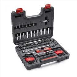 Crescent 1/4 and 3/8 in. drive SAE/Metric 6 and 12 Point Socket Wrench Set 84 pc