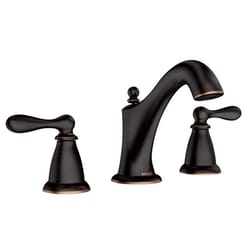 Moen Caldwell Bronze Two-Handle Bathroom Sink Faucet 8 - 16 in.