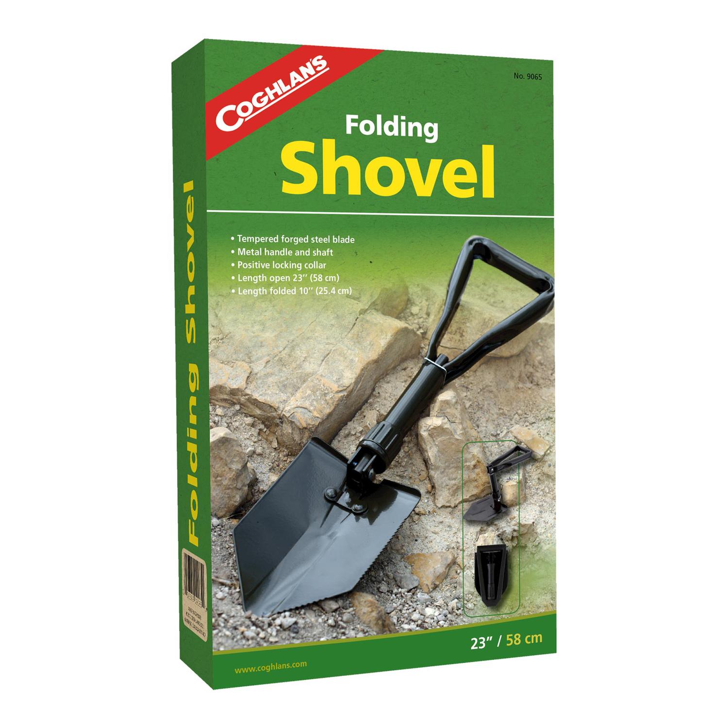 Coghlan's Black Shovel 9.625 in. H X 1.125 in. W X 23 in. L 1 pk