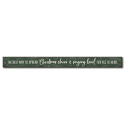 My Word! 1.5 in. H X .05 in. W X 16 in. L Green/White Wood Skinnies Sign