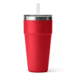 YETI Rambler 26 oz Rescue Red BPA Free Straw Cup